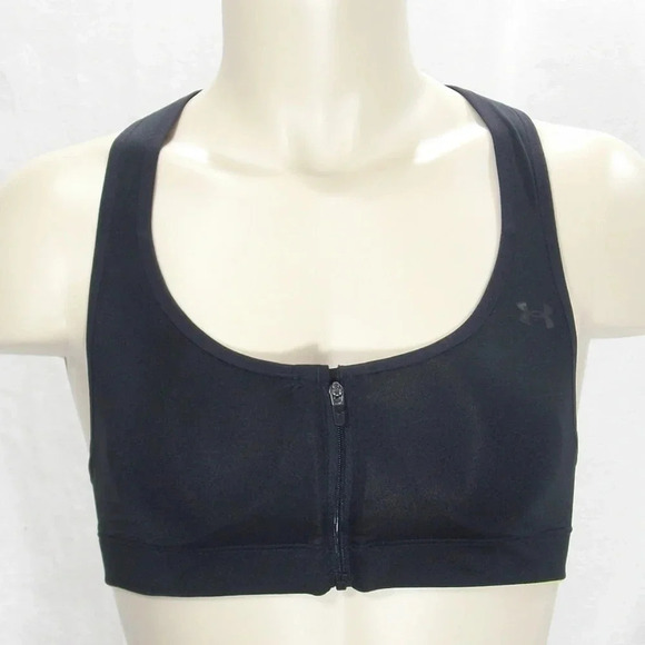 38A BRAND NEW Under Armour Protegee Zip-Front WireFree Sport Bra NWT - Picture 6 of 16
